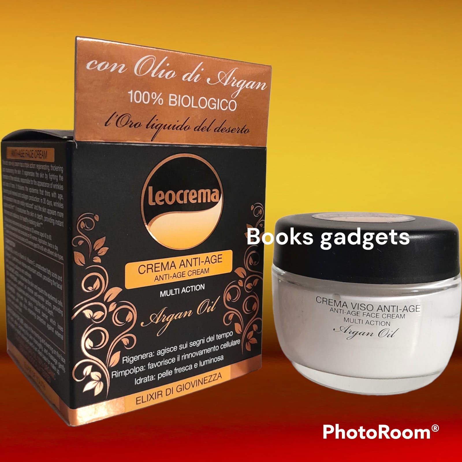 1 pezzo Leocrema Crema Anti-Age con Olio Argan Rigenera Rimpolpa Idrata Elixir di Giovinezza 50ml