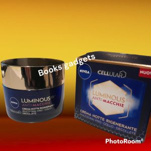 2 pz Nivea Cellular Luminous Anti-Macchie Crema Notte Rigenerante Viso Collo Decolletè 50ml