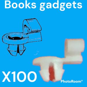 Per Fiat 131, Ducato 1990-1994, Marengo, Regata Kit 100pz Ritegno Tirante Giunto per Astina Clip Porta-Tiranteria 14578180