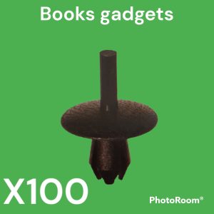 Per Opel Ascona, Astra, Omega, Vectra Kit 100pz Rivetto in Plastica per Fissagio Paraurti 2317703