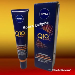 1 pezzo Nivea Q10 Plus C Crema Notte Skin Sleep Anti-Rughe+Energizzante per Pelle Spenta & Rughe Sottili 40ml