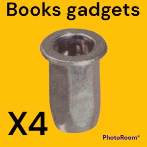 Per Alfa 159 2010-2011,Brera Kit 4pz Dado Inserto Rivettabile per Fissaggio Cofano Motore-Tiranteria