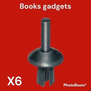 Per Peugeot 104, 205, 405 Kit 6pz Rivetto in Plastica per Fissaggio Rivestimenti e Ripari 697207 - 9023G0