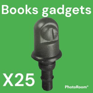 Per Fiat 127 Kit 25pz Ugello Spruzzatore Acqua Nero per Parabrezza 4432041