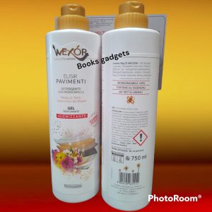 3 Flaconi Wexor Elisir Detergente Pavimenti con Microcapsule Monoj di Tahiti Gel Profumante Igienizzante 750ml