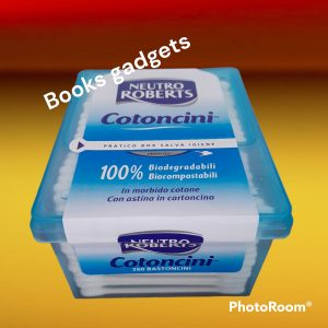 24 Conf. (6240 Cotton Fioc ) Neutro Roberts Bastoncini Cotonati Biodegradabili