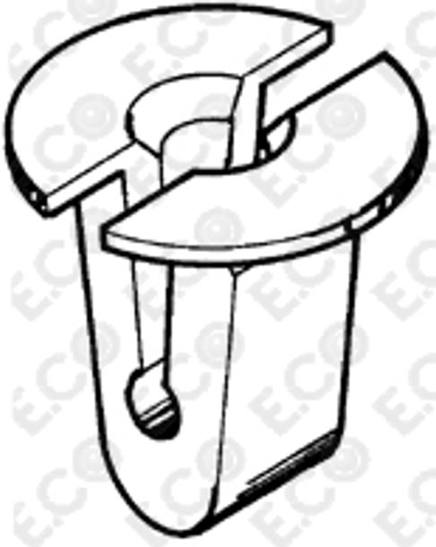 Per Audi 100 1991-1994, A2 2000-2005 Kit 3pz Boccola in Plastica per Fissaggio Rivestimentio Interni 4A0857610 - immagine 2