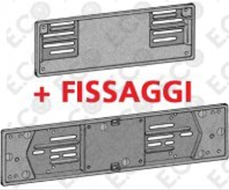 Kit Portatarga in Metallo per Auto Anteriore + Posteriore dal 1999 + Fissaggi