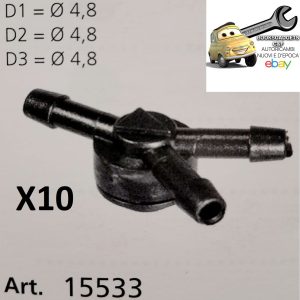 Per Lancia Lybra,Thesis Kit 10pz Raccordo Spruzzatore 3 Vie per Impianto Lavacristalli 7667888