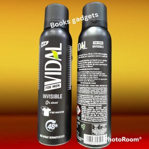 1 Flacone Vidal For Men Deo Spray Invisible No Macchie 48h Deodorante 150ml