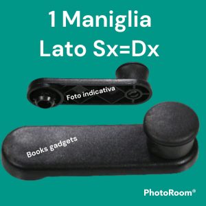Per Fiat Duna, Elba, Fiorino, Mille Maniglia Manovella Alzacristalli Alzavetro Nera 5961726