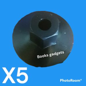 Per Abarth 500 dal 2008 Kit 5pz Dado in Plastica Nero per Fissaggio Rivestimenti e Ripari 4343799