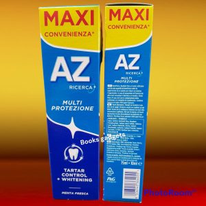 24 pezzi AZ Dentifricio Multi Protezione TARTAR CONTROL + WHITENING Menta Fresca 75ml + 10ml