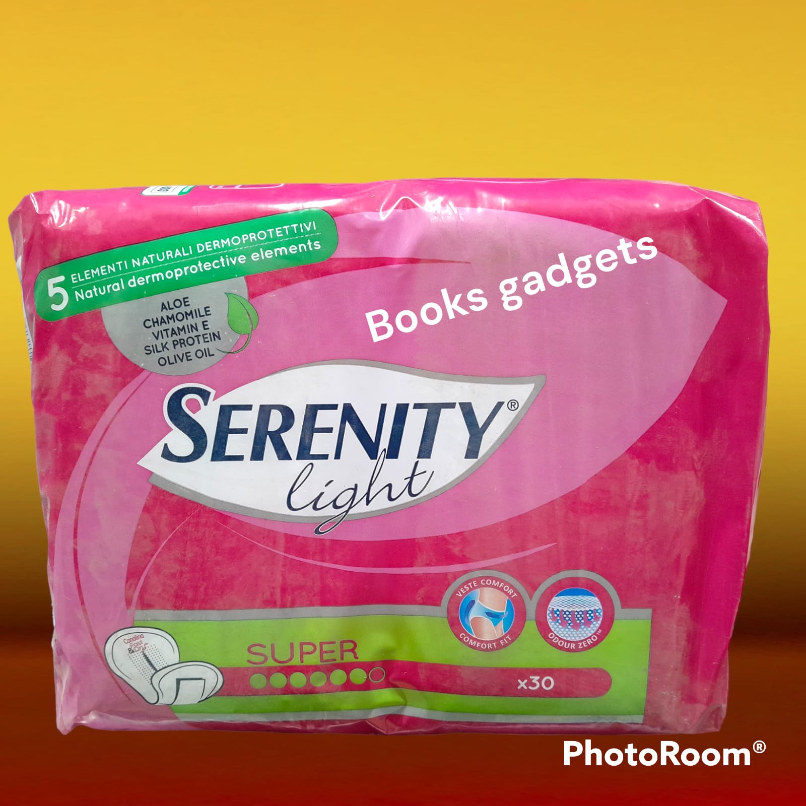 1 Conf. (30 Assorbenti) Serenity Light Super per Perdite Urinarie e Incontinenti Odour Zero