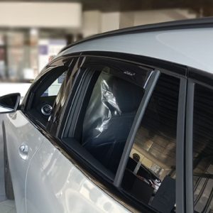 Kit Deflettori Aria Antivento Anteriore + Posteriore per Mercedes GLA (H247) 5p con Corrimano Basso dal 2020