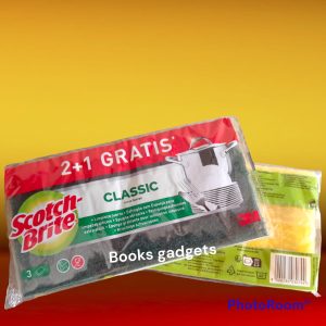 9 Confezioni (27 Spugnette) Scotch Brite Classic Spugna Abrasiva Fibra Verde Spugnetta