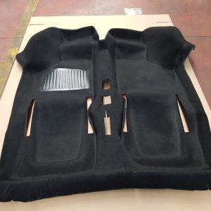 Per FIAT 500 L Auto d'epoca Tappeto Preformato in Moquette Colore Nero Bouclè