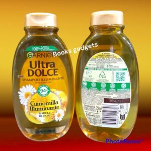 9 Flaconi Garnier Ultra Dolce Shampoo Camomilla illuminante e Miele di Fiori 250ml