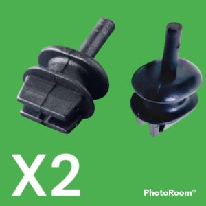 Per Renault Megane II-III, Scenic II-III-IV Kit 2pz Clip Fermo Gancio per Tirante Pianale Cappelliera 7703077266