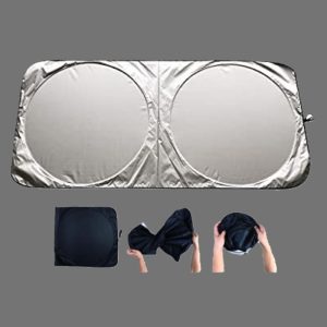 Schermo Parasole Pieghevole per Parabrezza Auto. Super riflettente Raggi ai UV Misura 150X75cm