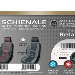 Coppia Schienali Universali Blu Mod. Relax Guida Comoda per Auto Furgoni Camion