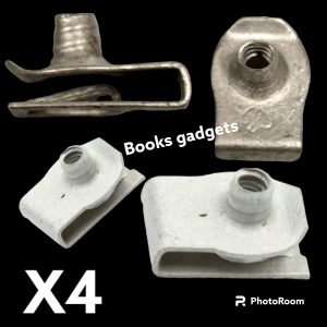 Per Opel Crossland dal 2017 Kit 4pz Madrevite in Ferro Fissaggio Proiettore, Paraurti Anteriore e Posteriore 11515842