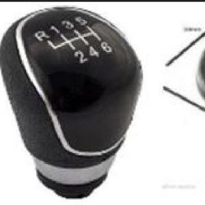 Per Ford Kuga dal 2008> Pomello Nero per leva Cambio a 6 Marce (R in alto a Sx)
