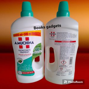 9 Flaconi Amuchina Igienizzante Pavimenti Senza Risciacquo Fresh Aloe 1500ml