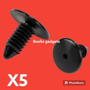 Per Alfa Giulia dal 2016, Stelvio dal 2017 Kit 5pz Bottoni Clip Neri Fissaggio Locari Passaruota 50561982