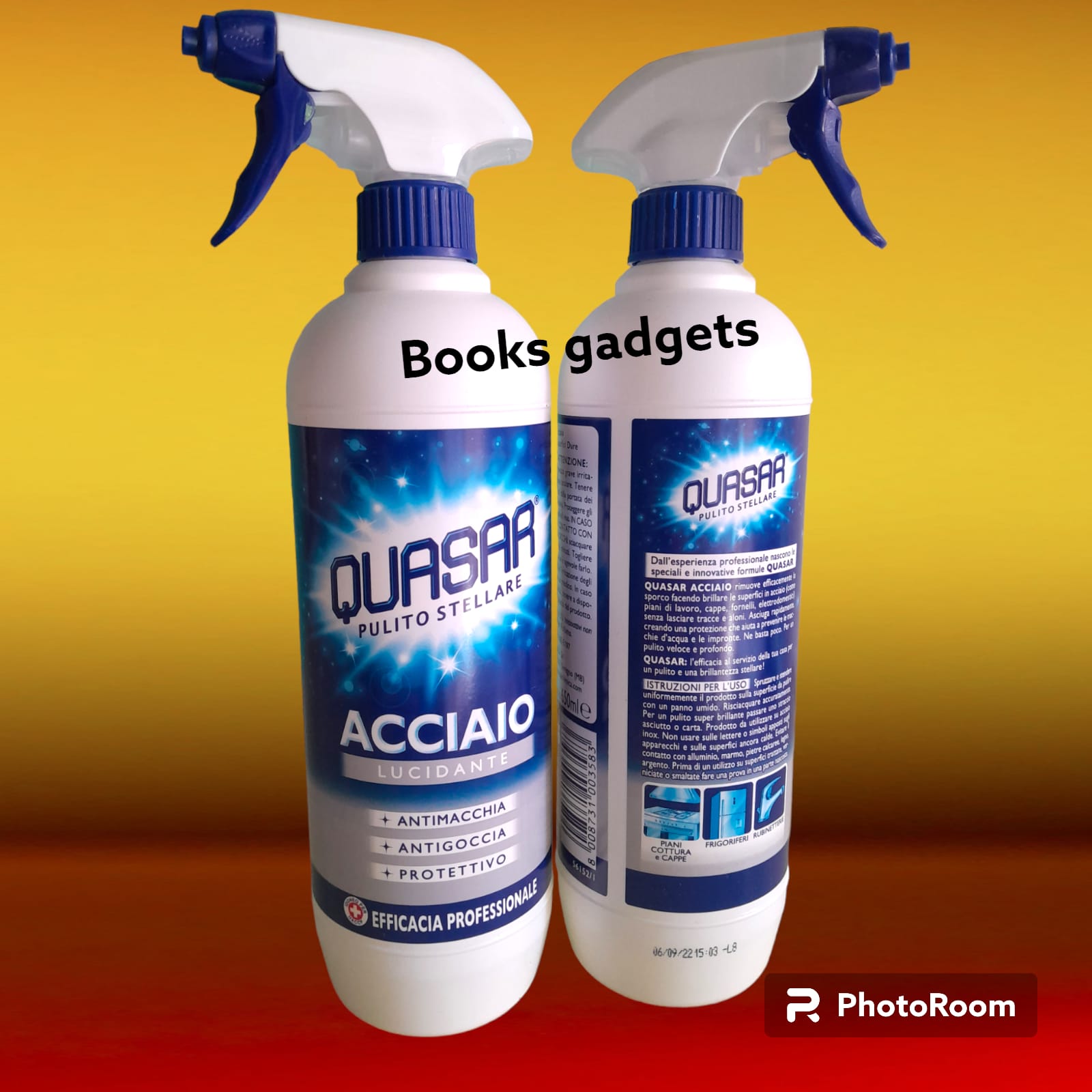 12 Flaconi Quasar Pulito Stellare ACCIAIO Efficacia Professionale 650ml