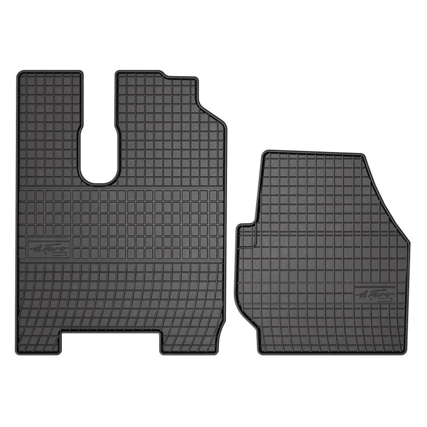 Set 2 Tappetini in Gomma su Misura Per MERCEDES Actros MP3 dal 2007-2011 (cabina ”S”)
