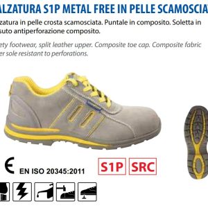 Goodyear Scarpe da Lavoro Antinfortunistiche Antiperforazione Pelle Scamosciata Beige tg.42