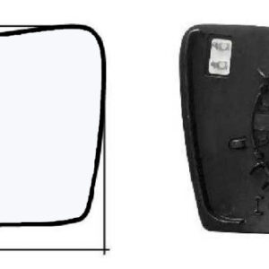 Per Jeep Cherokee dal 04/2014-08/2018 Vetro+Piastra Dx Termica Bliss per Retrovisore