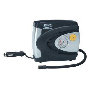 Compresso Ring per Auto 12V 80W/100PSI con Adattatori di Gonfiaggio Cavo 2,9Mt