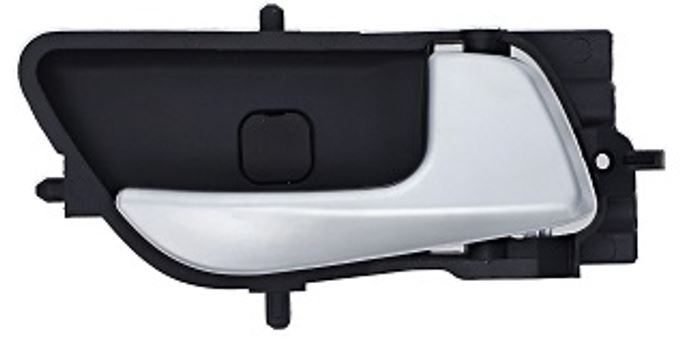 Per Hyundai i20 dal 01/2015-10/2020 Maniglia Apriporta Interna Posteriore Sx Nera con Leva Argento