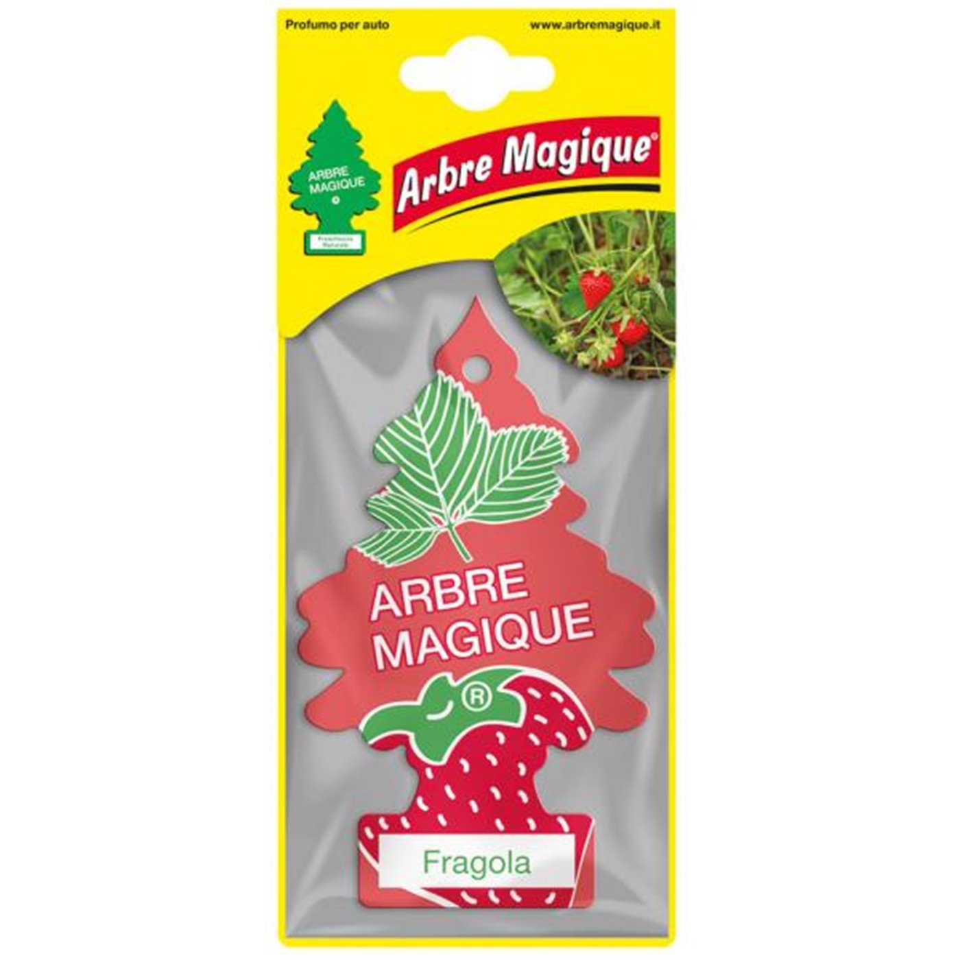 Arbre Magique FRAGOLA Deodorante per auto con profumazione naturale