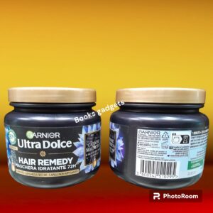 1 Barattolo Garnier Ultra Dolce Hair Remedy Maschera Capelli Idratante Carbone Magnetico 340ml