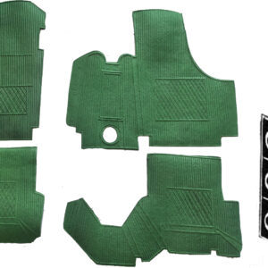 Per Fiat 500 D F L R Kit 4pz Tappeti Tappetini VERDI in Gomma su Misura