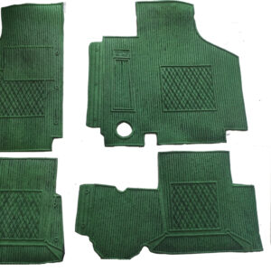 Per Autobianchi A112 d'epoca Set 4 Pz Tappeti Tappetini VERDI in Gomma su Misura