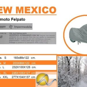 Telo Coprimoto Universale Felpato Antistrappo Impermeabile Mis. L 232x100x125h