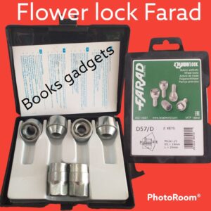 Per Toyota GR 86 dal 2021> Kit Dadi Antifurto Flower Lock Farad per Cerchi in Acciaio