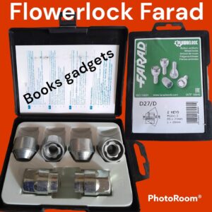 Per Mazda 2 dal 2019> Kit Dadi Antifurto Flower Lock Farad per Cerchi in Acciaio Originali