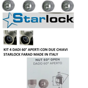 Per Byd Atto 3 dal 2022 Kit Dadi Antifurto Starlock Farad per Cerchi in Acciaio Originali