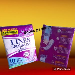 8 Confezioni (80 Assorbenti) Lines Specialist Extra per Perdite di Urine Ipoallergenico Zero Odore