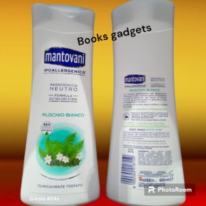 9 Flaconi Mantovani Bagnodoccia Neutro Ipoallergenico MUSCHIO BIANCO Formula Extra Delicata