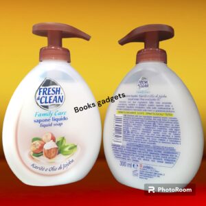 9 Flaconi Fresh & Clean Sapone Mani Liquido FAMILY CARE Karitè e Olio di Jojoba 300ml