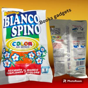 1 Busta BIANCO SPINO Color con Oxygen Detersivo in polvere Accende il Bianco 500gr