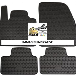 Per Volvo XC40 dal 2017 Set Tappetini in Gomma su Misura Neri di Alta Qualità
