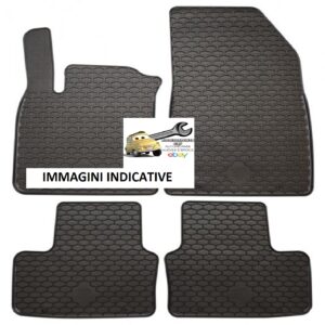 Per Renault Captur dal 2019 Set Tappetini in Gomma su Misura Neri di Alta Qualità