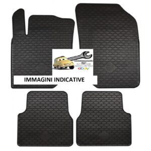 Per Citroen C4 dal 2020 Set Tappetini in Gomma su Misura Neri di Alta Qualità